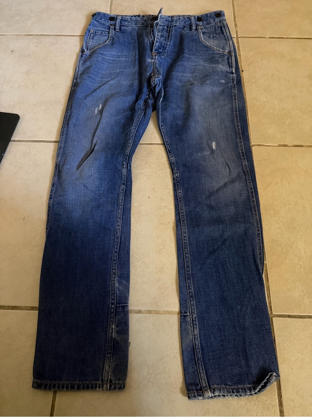 Scotch & Soda Amsterdams Blauw Brewer W31 L32 Distressed Dutch Denim Jeans